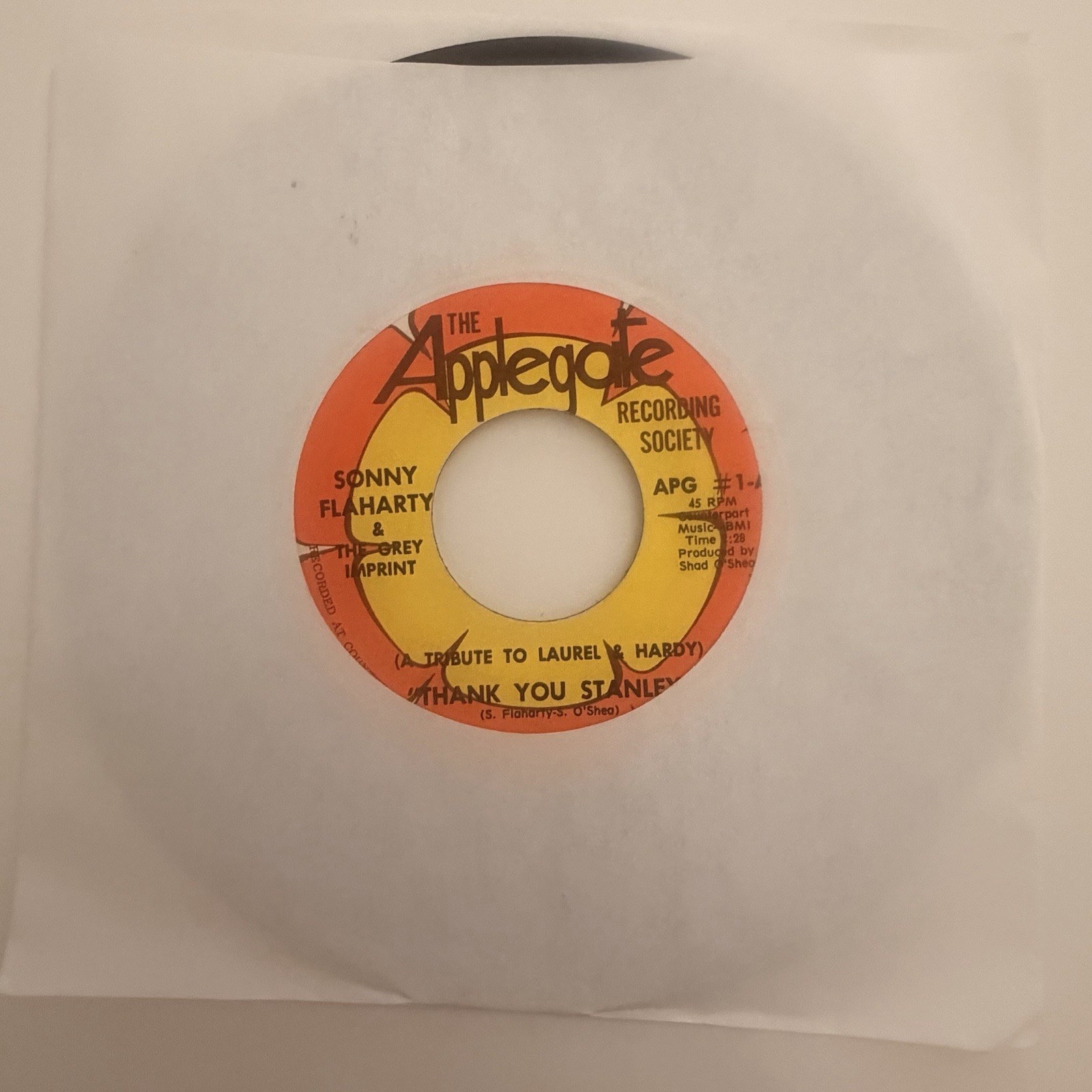 Thank You Stanley By Sonny Flaharty + let’s Make Music Applegate Vinyl NM RARE