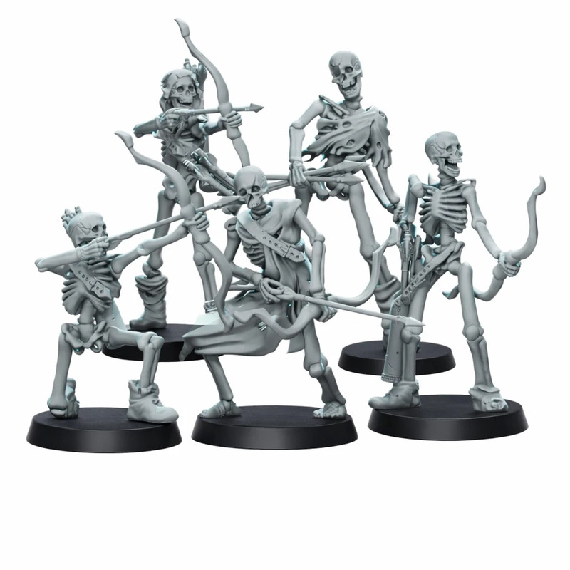 Archer Squelette - figurine 32mm Wargame tabletop - Compatible Warhammer et D&D