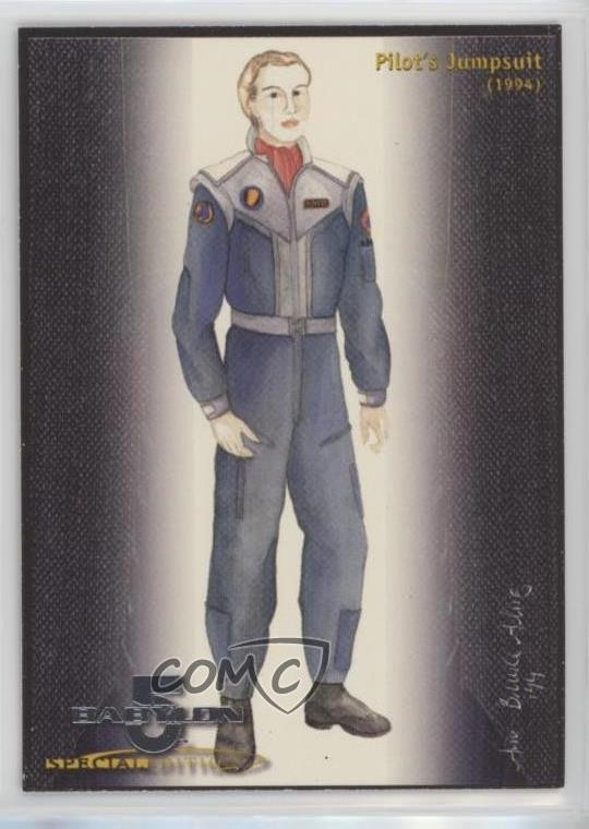 1997 Skybox Babylon 5 Special Edition Costumes Pilot's Jumpsuit (1994) #C6 0b3