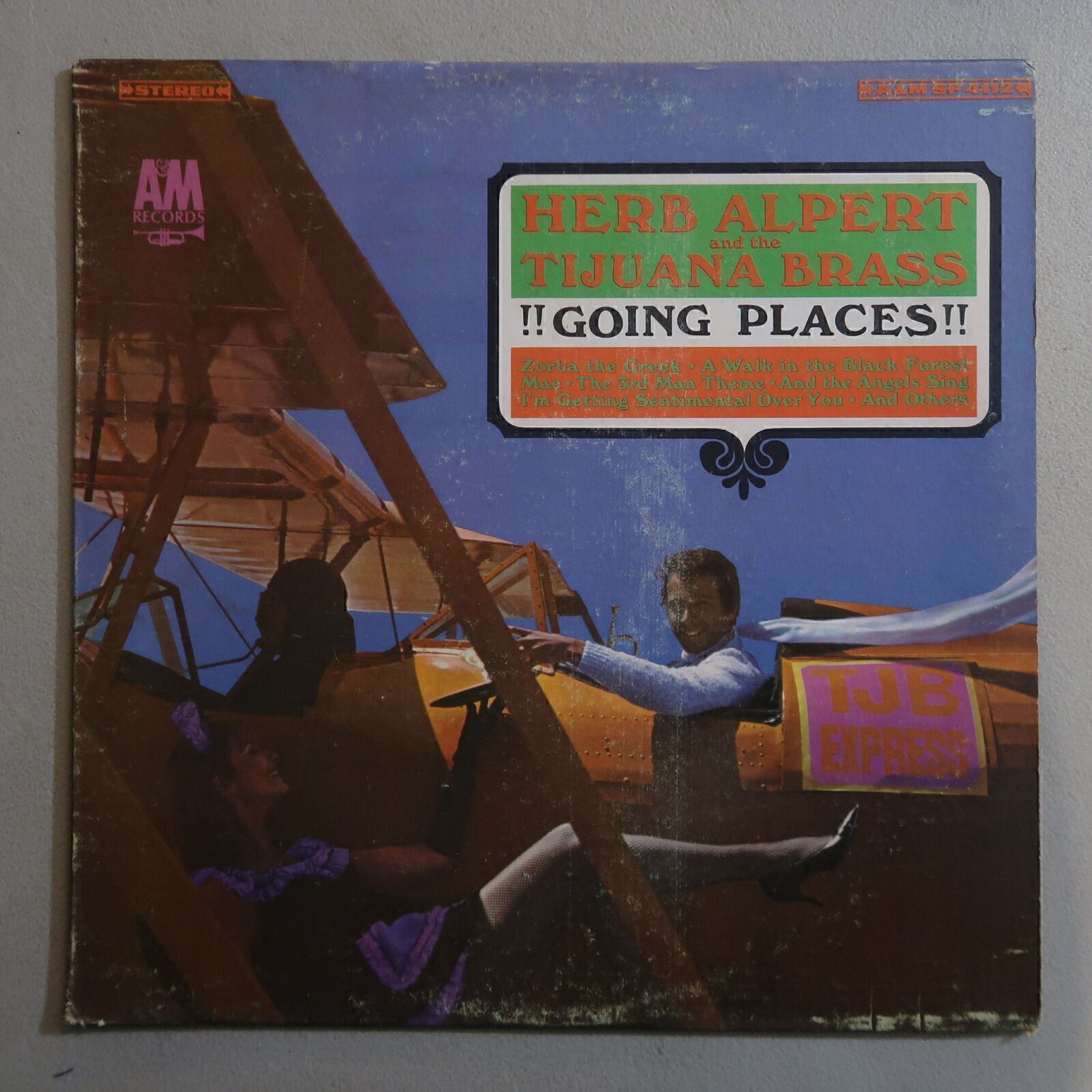 Herb Alpert and Tijuana Brass Going Places Vinyl LP A&M VG 52