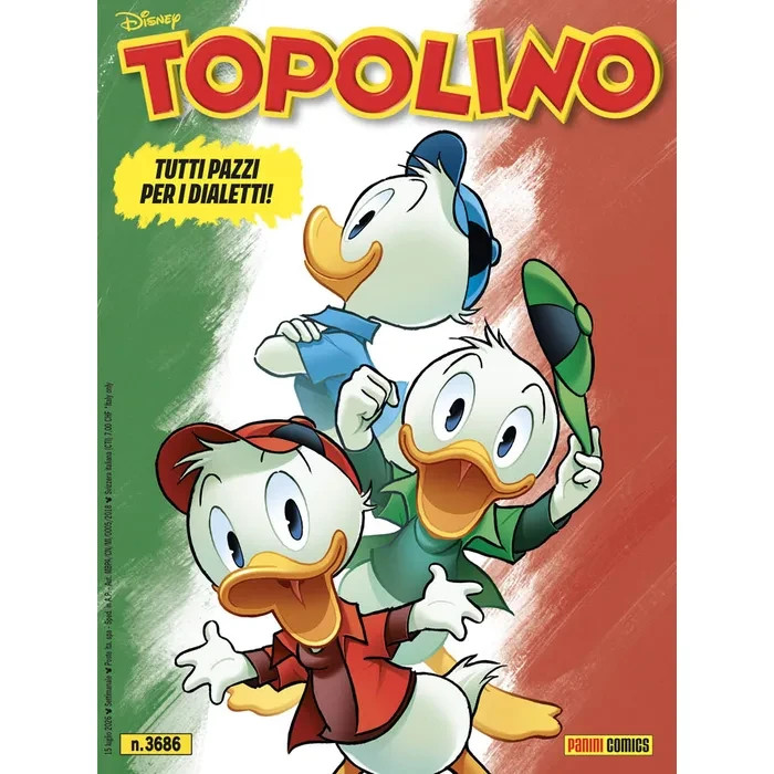TOPOLINO 3686 ITALIANO BLISTERATO! + VARIANT 4 DIALETTI!! NUOVI, MAI SFOGLIATI!