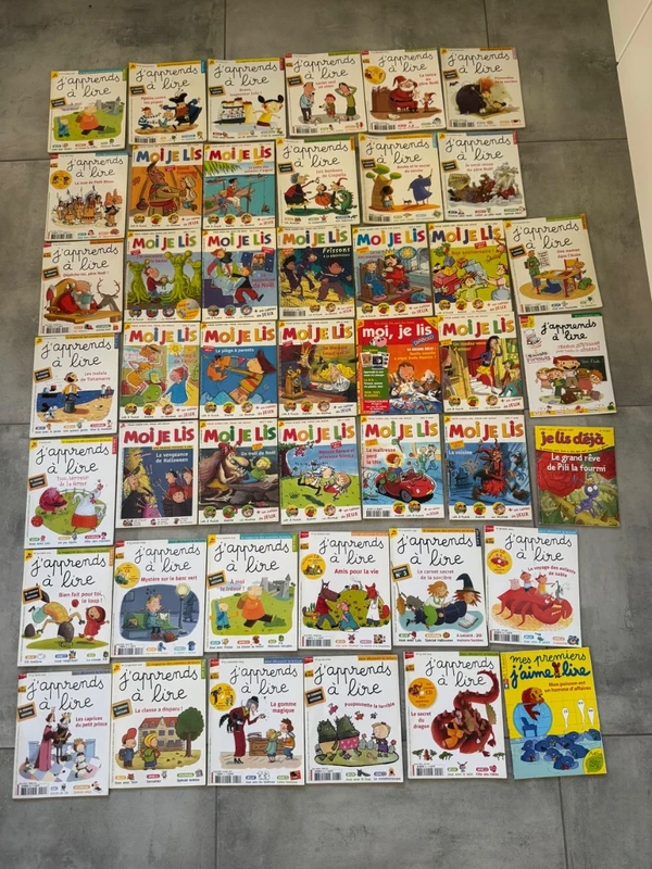 Lot de 45 livres jeunesse Moi je lis et J'apprends à lire 6-7 ans