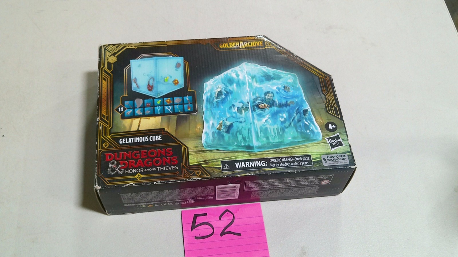 Dungeons & Dragons Gelatinous Cube Action Figure 8in Hasbro Giocattolo Blu Boxato Usato