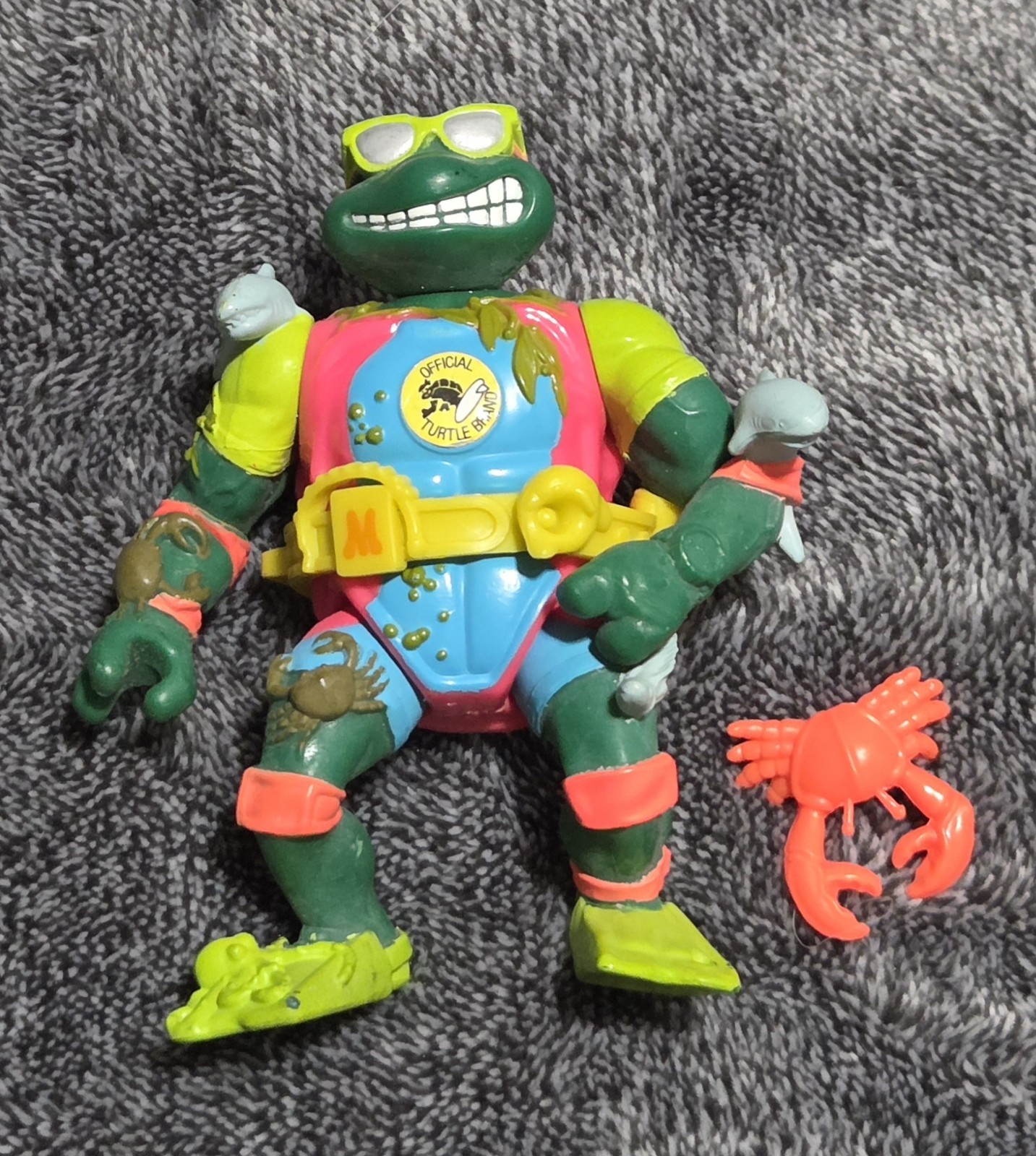 Vintage Teenage Mutant Ninja Turtles Mike The Sewer Surfer 1990 Playmates
