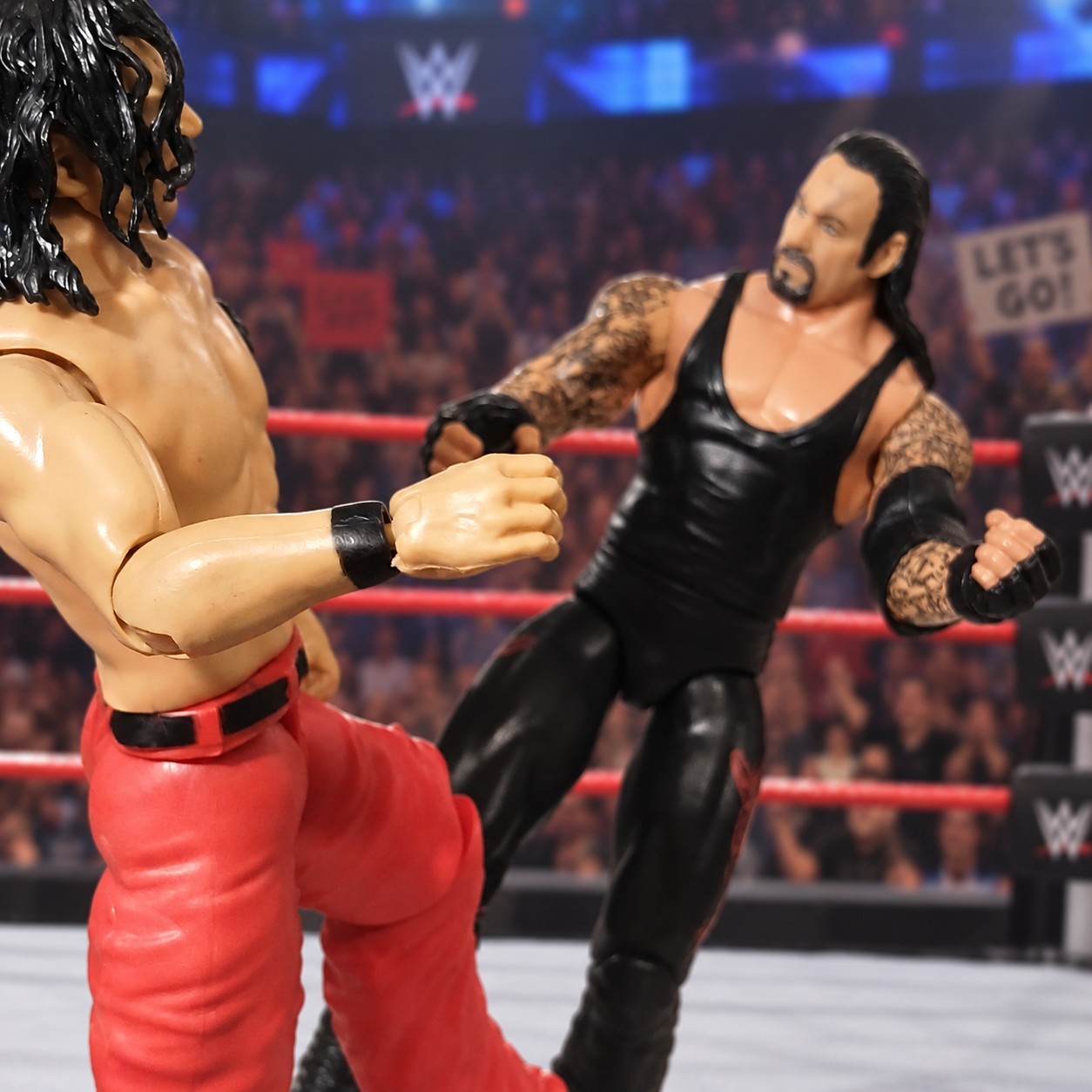 Lotto figurine WWE Undertaker & Shinsuke Nakamura Mattel JGD51 GBN58 da collezione
