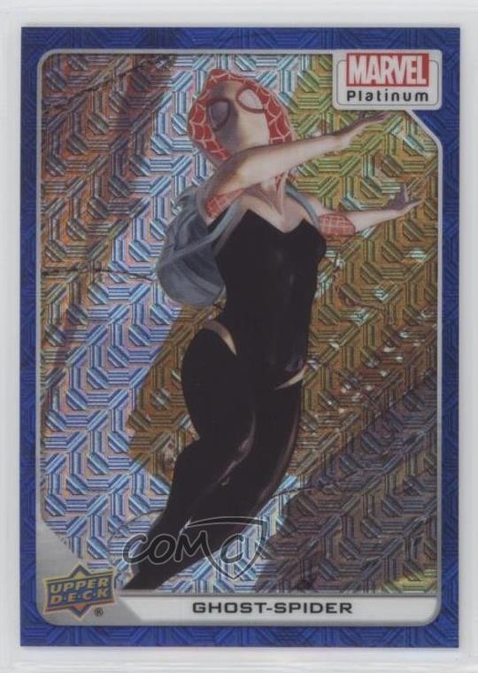 2023 Upper Deck Marvel Platinum Blue Traxx 117/499 Ghost-Spider #10 0wz4