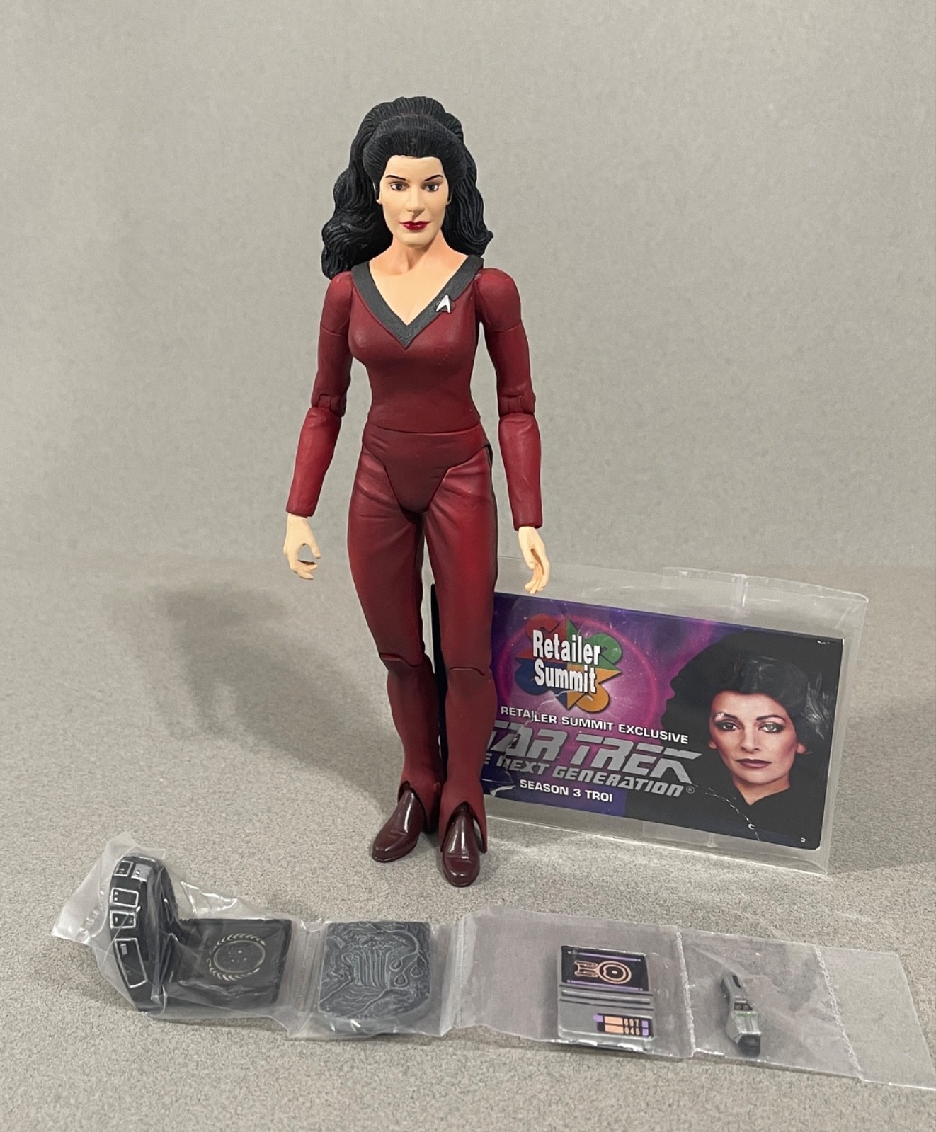 Star Trek TNG Diamond Select Counselor Troi Stagione 3 Marrone Next Generation