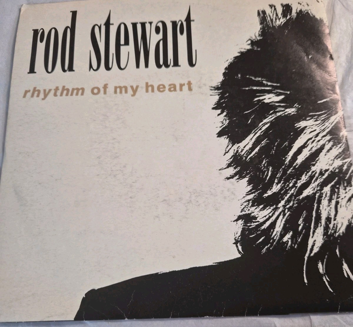 Rod Stewart 'Rhythm Of My Heart' 7" Vinyl Single - 1991 Warner Bros. Records