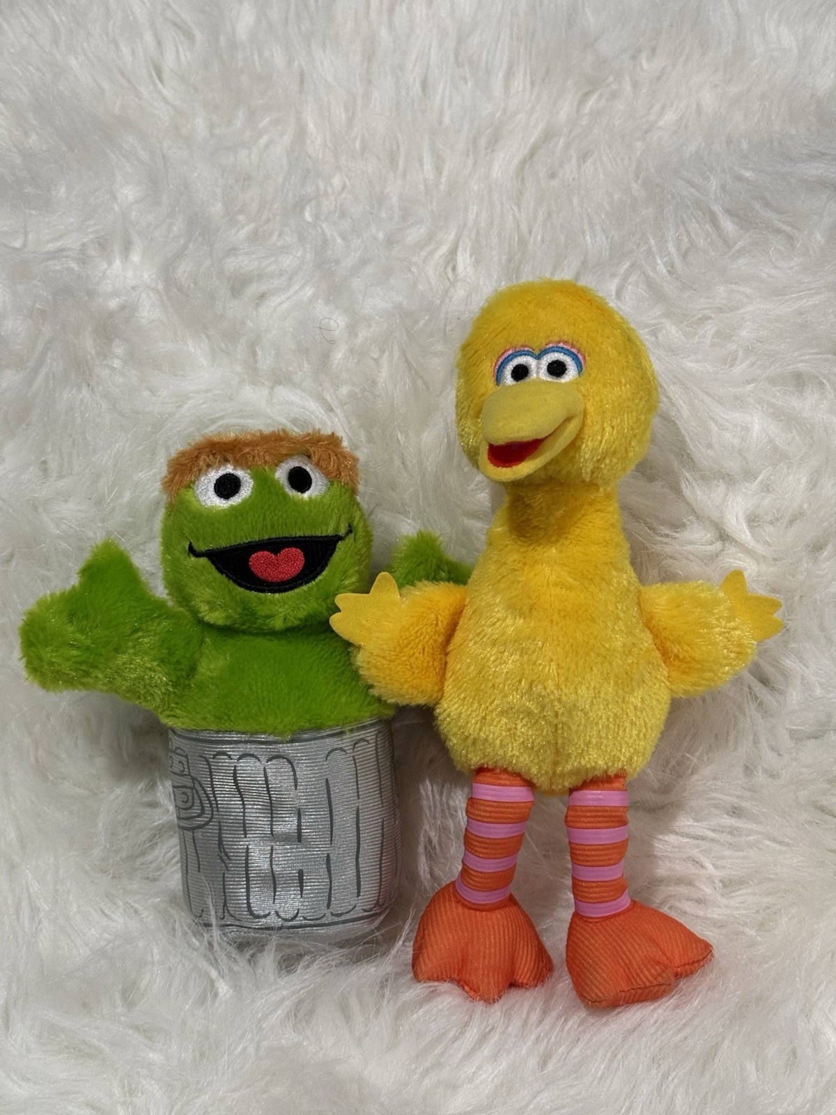 Peluche bambole Sesame Street big bird e oscar ottime condizioni.