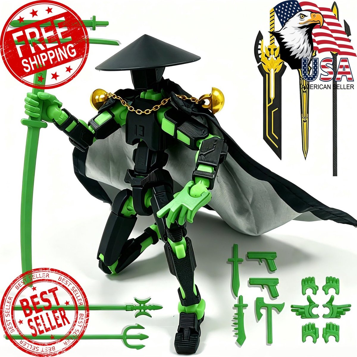 Titan 13 Action Figure, 3D Printed Dummy Robot 13 Action Figures Set | Assemb...