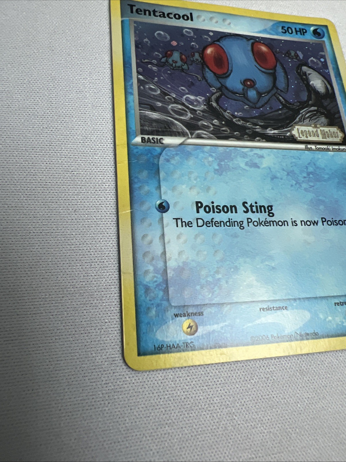 Pokemon TCG EX Legend Maker 66/92 Tentacool Reverse Holo Excellent