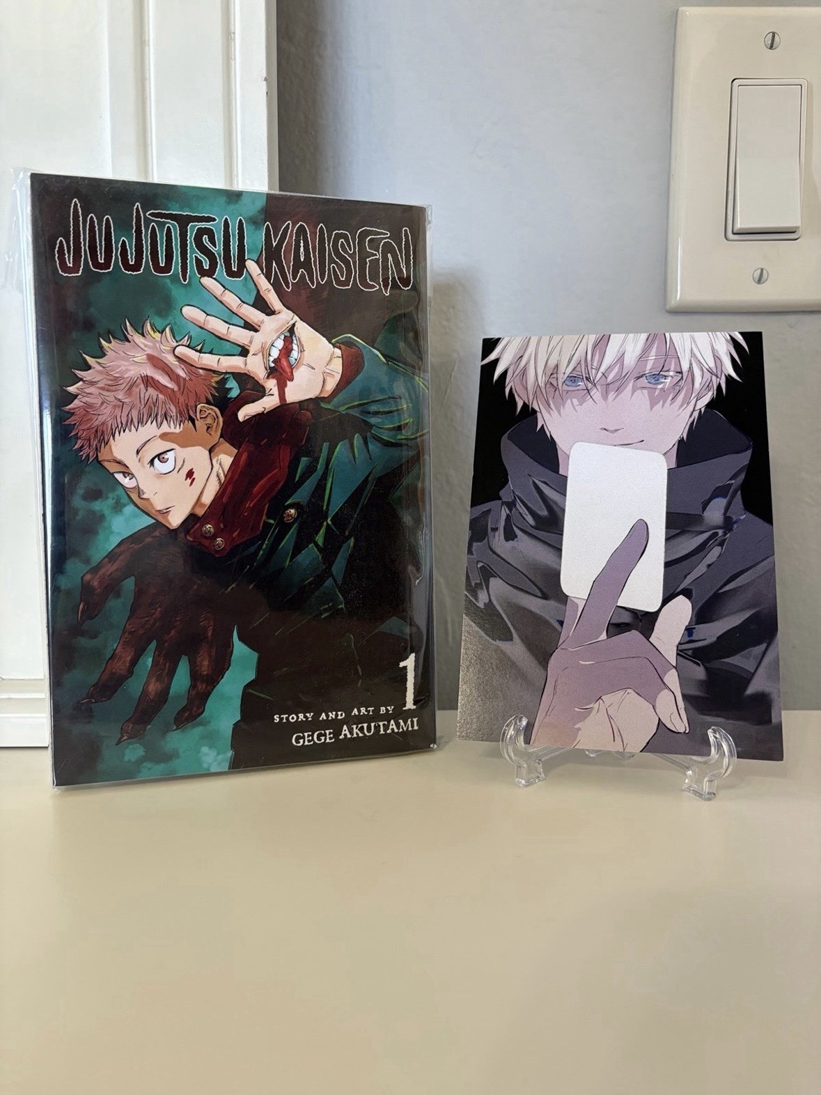 JJK Jujutsu Kaisen Manga Volume 1 + Stampa artistica Satoru Gojo gratuita