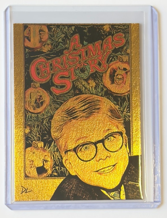 A Christmas Story Gold Plated Artist Signed A Christmas Classic Trading Card 1/1