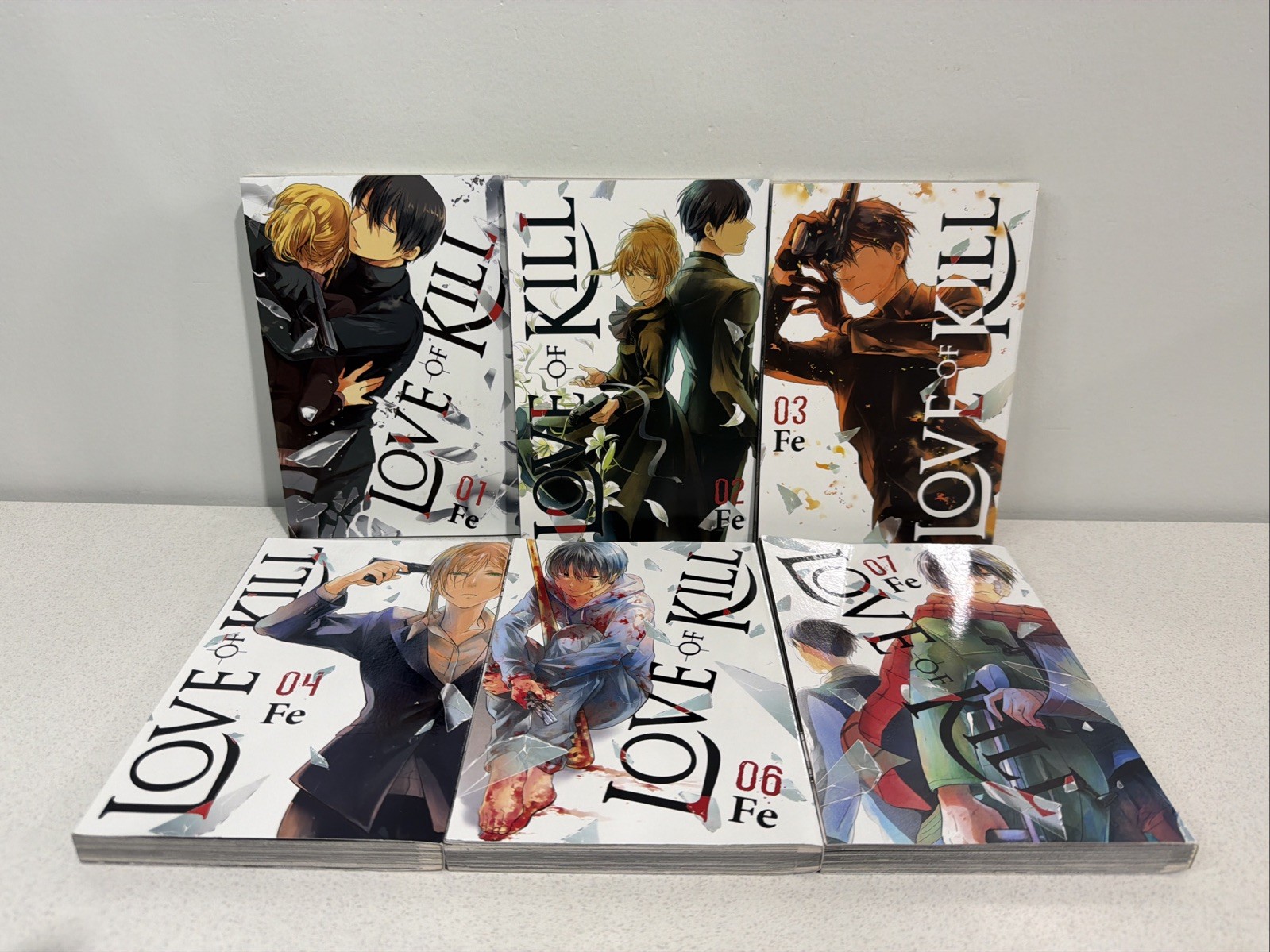 Love of Kill volumi 1-4, 6 e 7 di Fe Yen Press manga brossura inglese