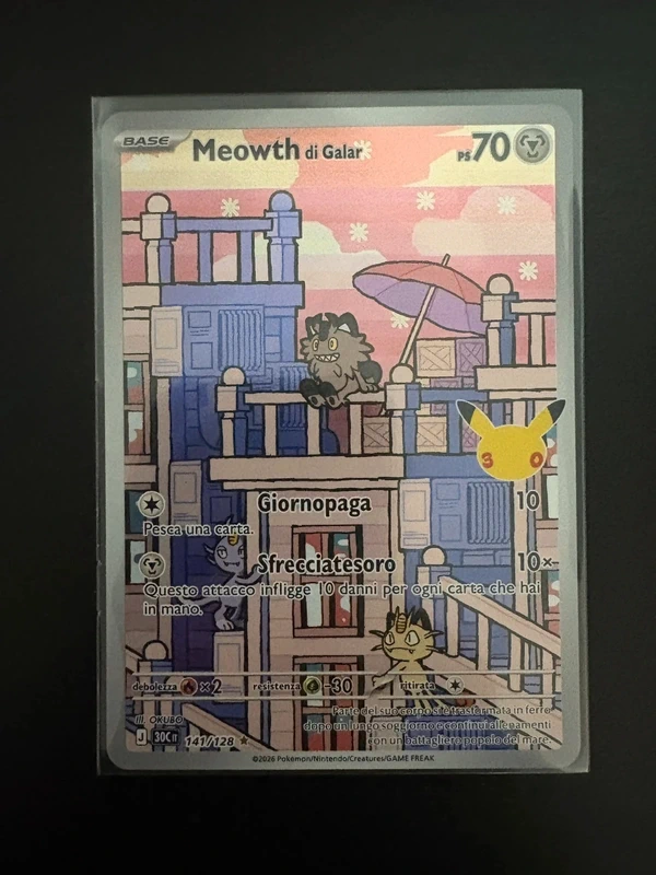 pokémon 30° anniversario Galarian Meowth