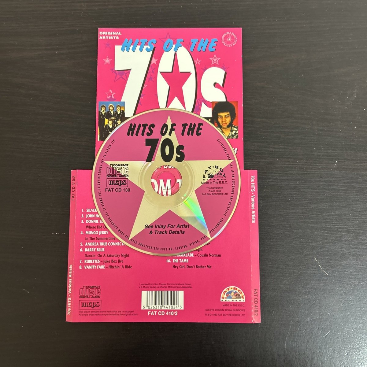 Hits From The 70s Seventies Volume 2 Fat Boy Records CD & Inlay Only No Case