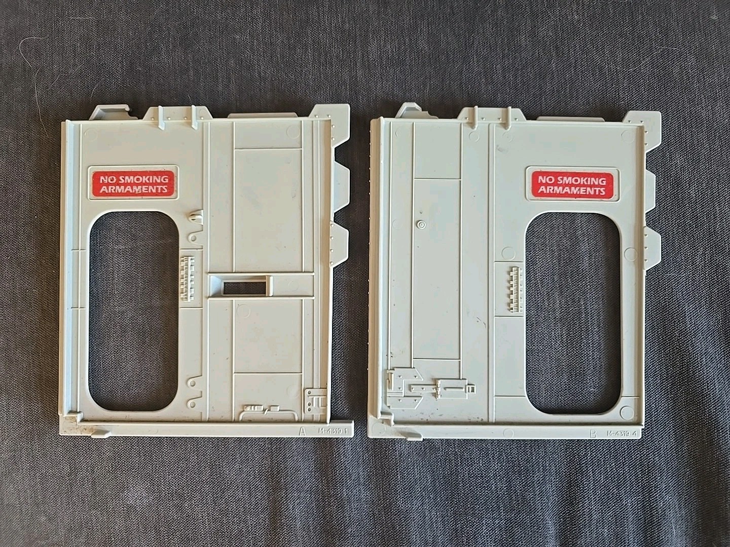 GI Joe Vintage 1986 Cobra Terror Drome Paratia Porta Parete Parte x2
