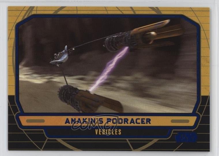 2012 Topps Star Wars Galactic Files Veicoli Blu 37/350 Anakin's Podracer 0ly5