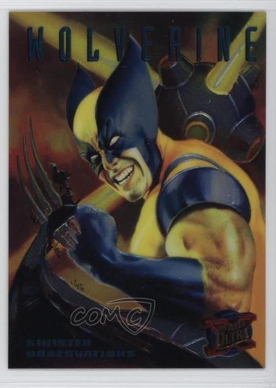1995 Fleer Ultra Marvel X-Men Sinister Observations Chromium Wolverine #10 1o8j