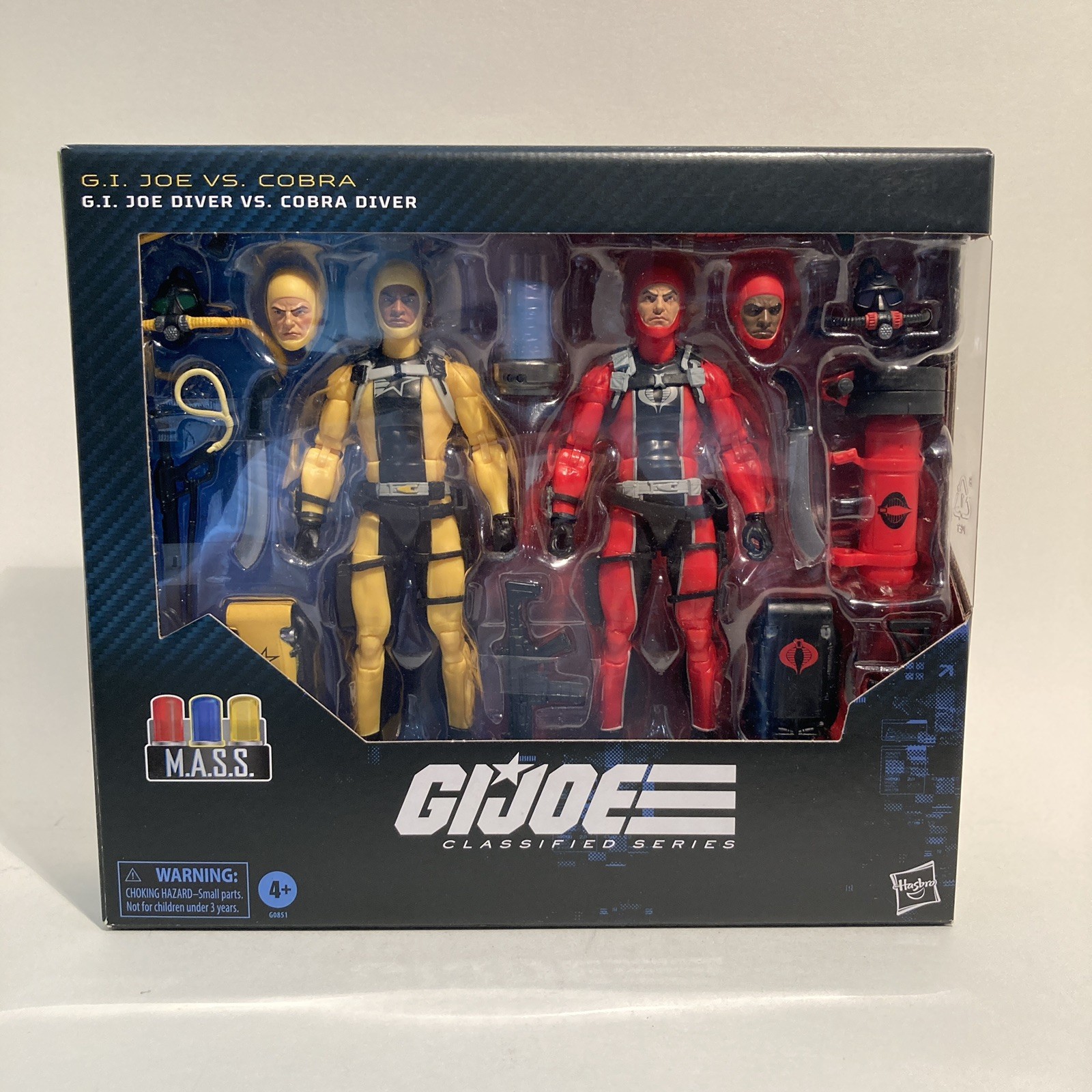 GI JOE CLASSIFIED SERIES GI JOE DIVER VS. COBRA DIVER 169 2-PACK 1:12 SCALE NEW!
