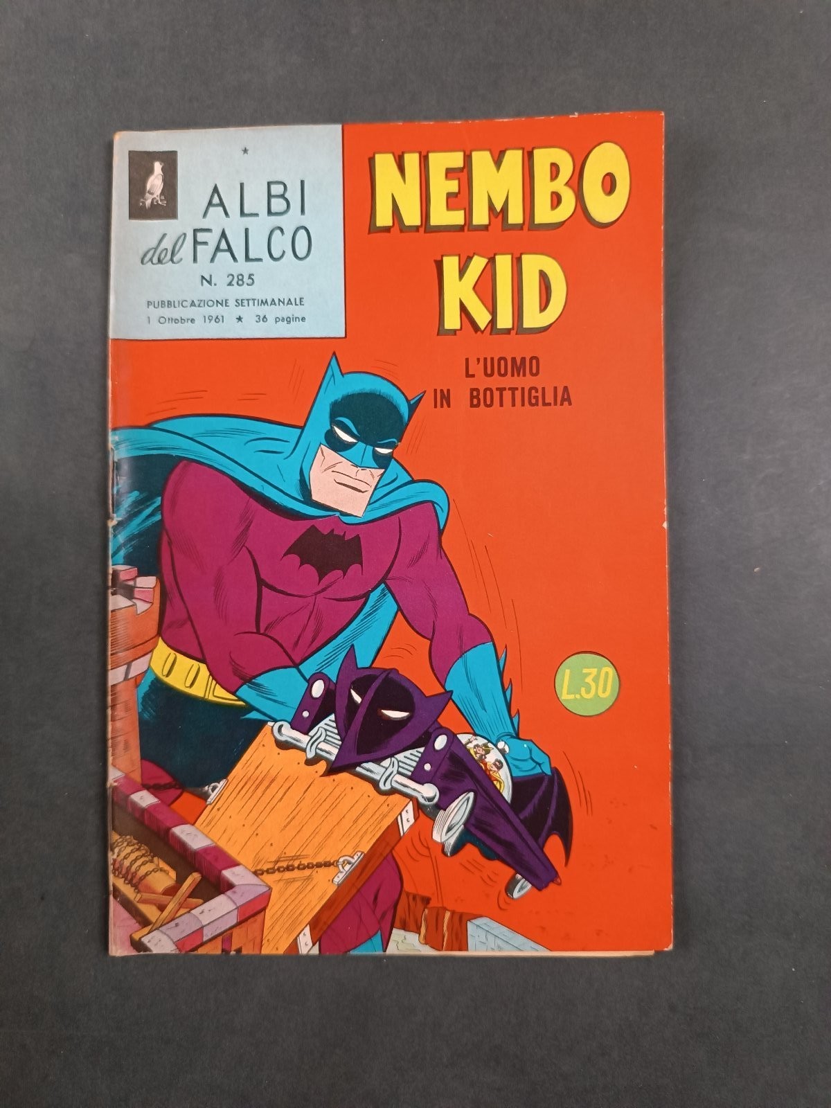Albi del Falco Nembo Kid n.285 L'Uomo in Bottiglia Mondadori 1961