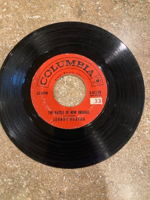 Johnny Horton ~ The Battle of New Orleans 7" 45 Columbia 1959