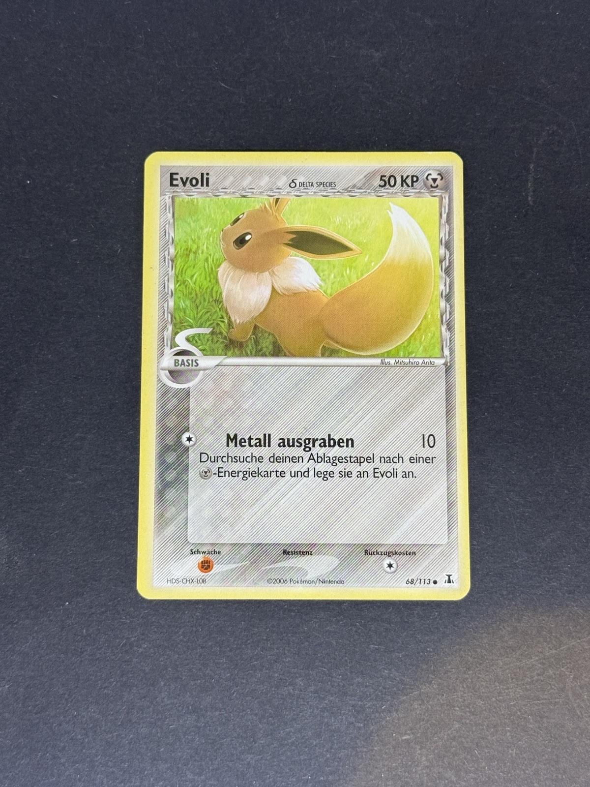 Evoli Pokemon 68/113 EX Delta Species 2005 - vintage tedesco