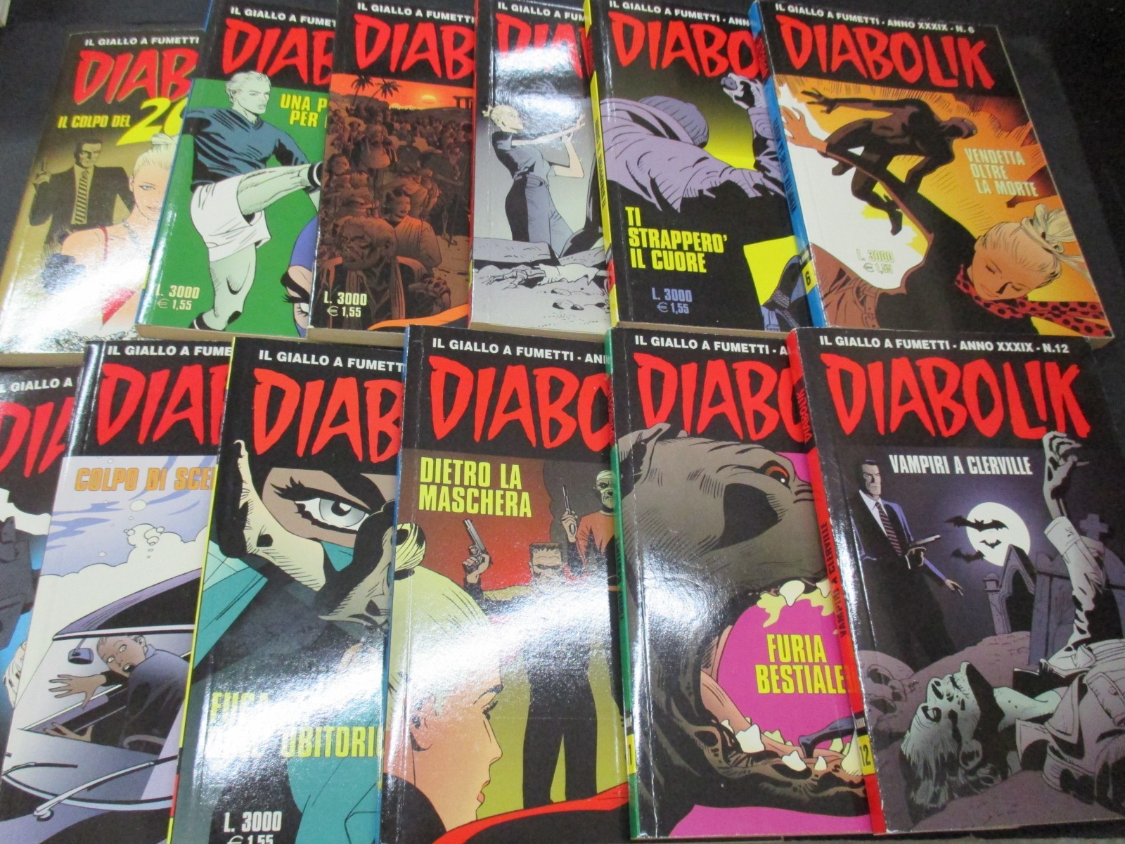 DIABOLIK ANNO XXXIX 2000 1/12 - ANNATA COMPLETA