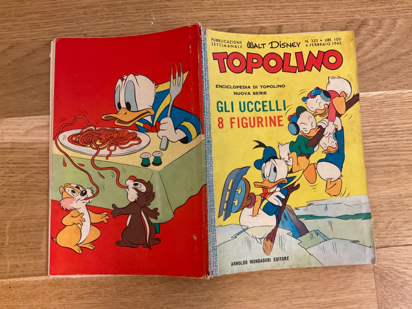 TOPOLINO LIBRETTO N.323 MONDADORI DISNEY 1962 SI BOLLINO, SI FIGURINE