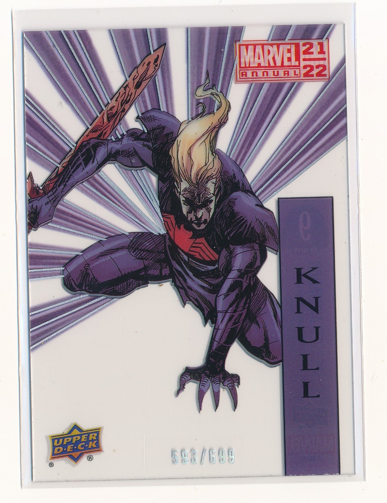 KNULL 2021-22 UPPER DECK MARVEL ANNUAL SUSPENDED ANIMATION 593/699