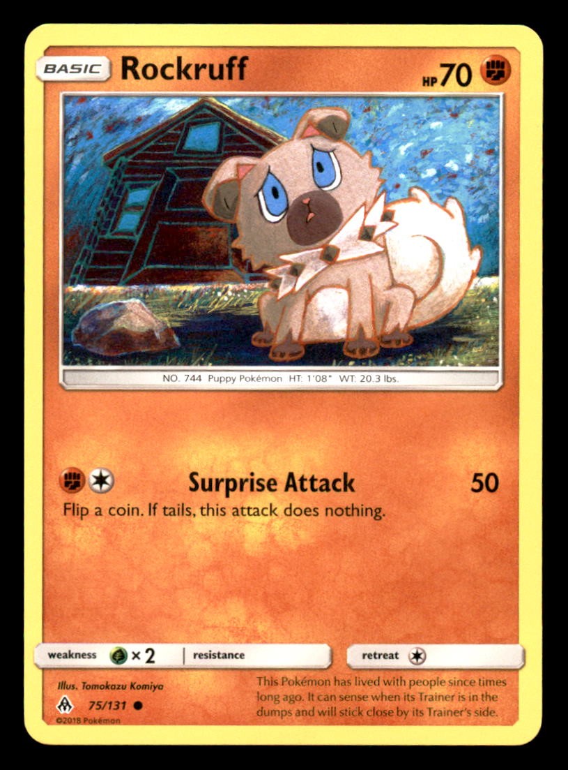 ROCKRUFF 75/131 POKEMON LUCE PROIBITA LP