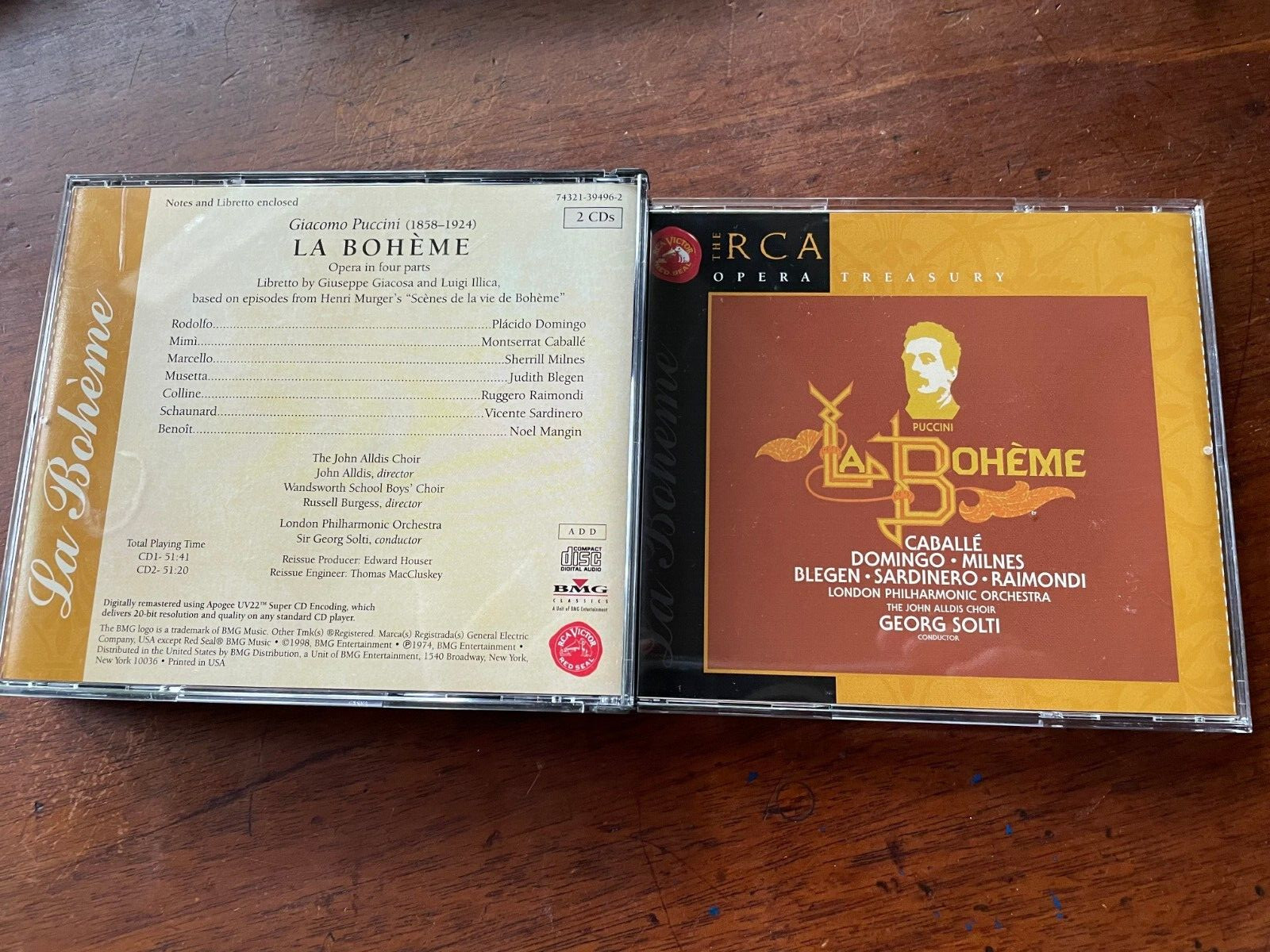 La Boheme The RCA Opera Treasury(Used CDs/2, 1998) London Philharmonic Orchestra