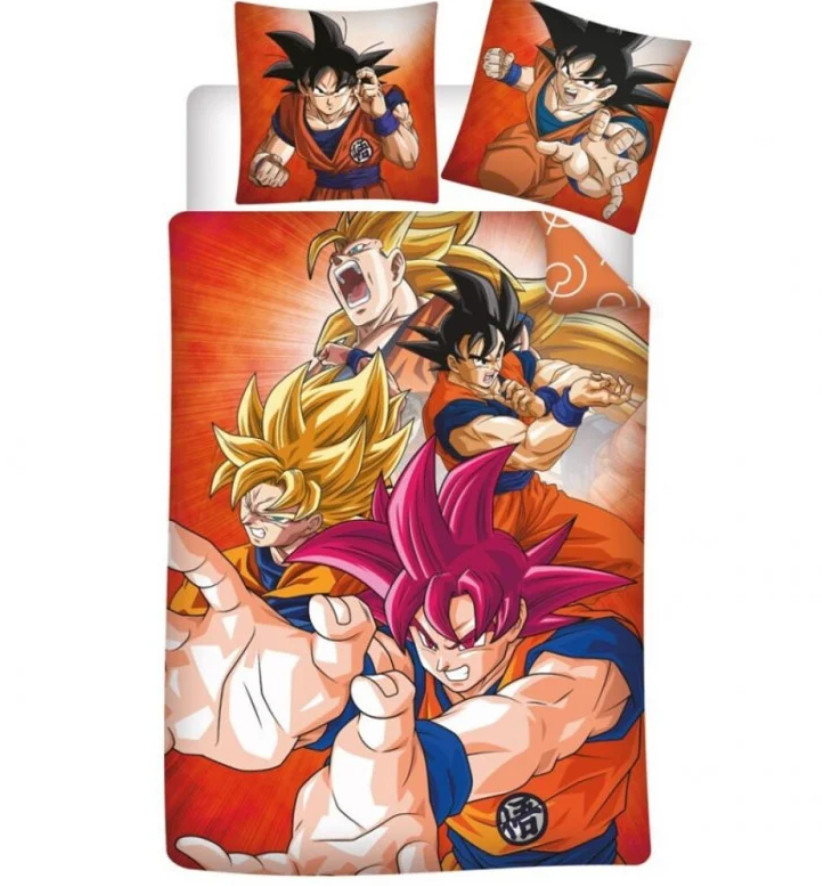 Dragon Ball Super Goku Duvet Cover Set 140x200 cm Polyester