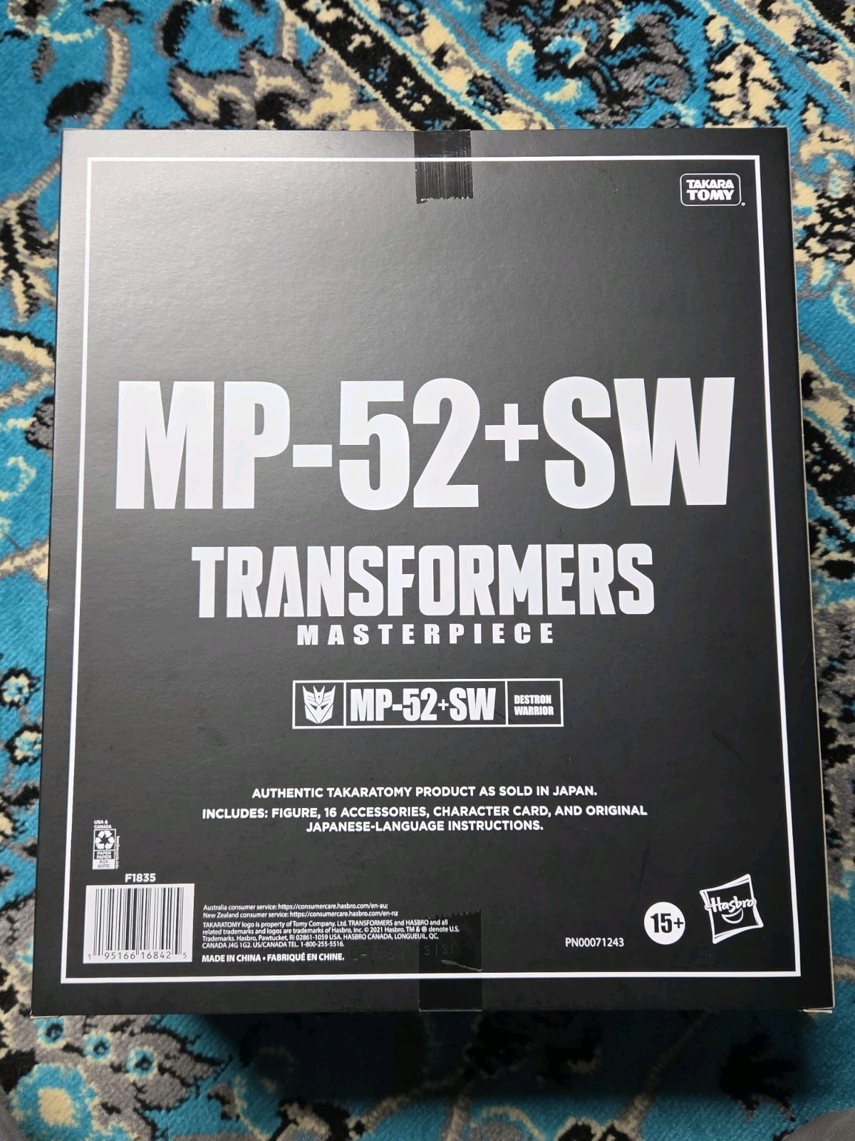 Transformers Masterpiece Mp-52+SW Skywarp Autentico!