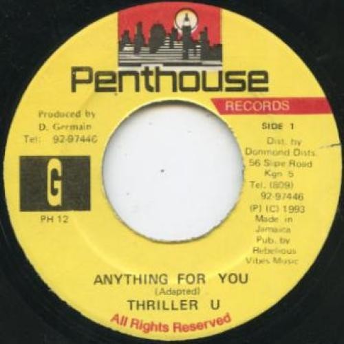 Thriller U - Anything For You (7") (Very Good Plus (VG+)) - 2858845579