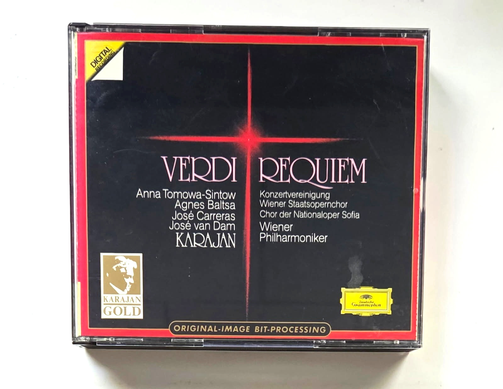 Verdi -  Requiem- Herbert Von Karajan, Deutsche Grammophon 2 CD  Free Shipping!!