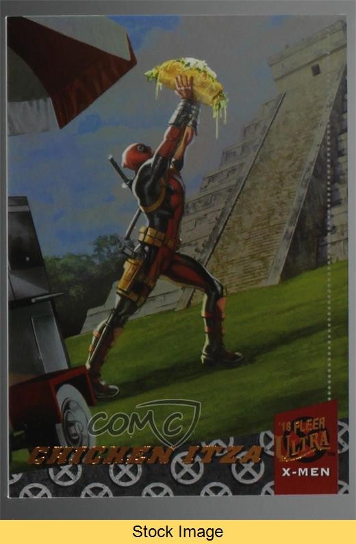 2018 Fleer Ultra Marvel X-Men Around the World Rainbow Foil Deadpool READ 09q5