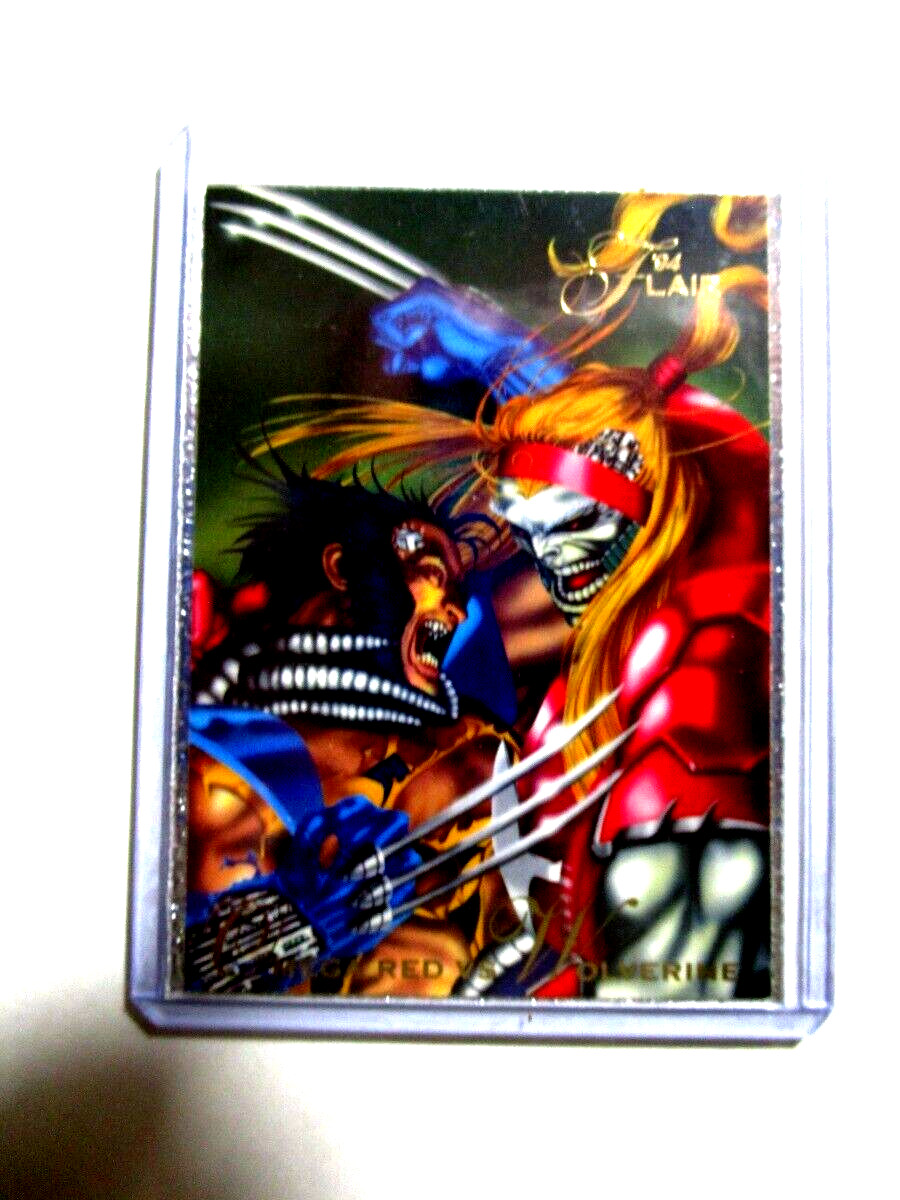 1994 Flair Marvel Annual Inaugural Edition Card #86 Omega Red vs Wolverine