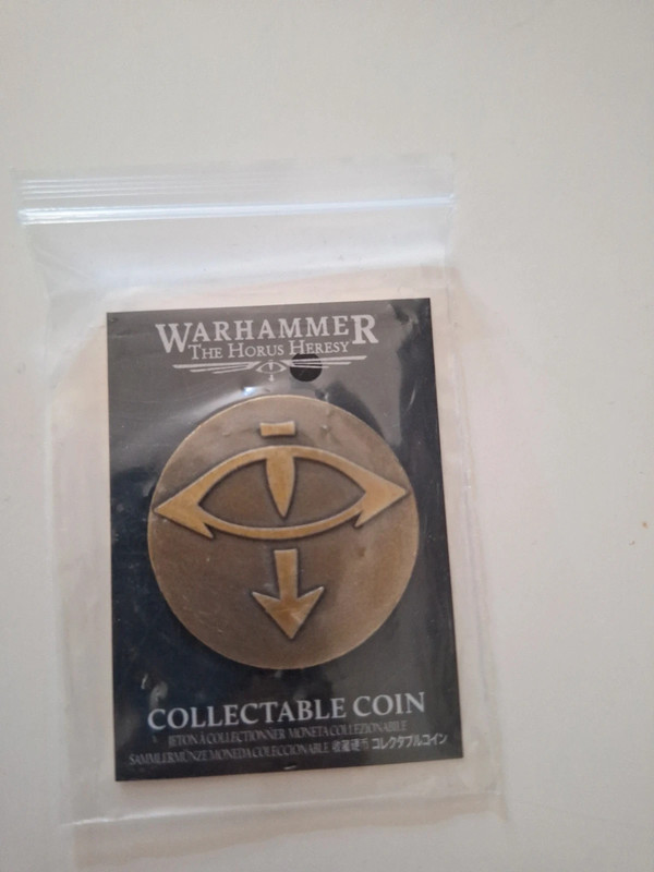 Collectable coin  warhammer Horus Heresy