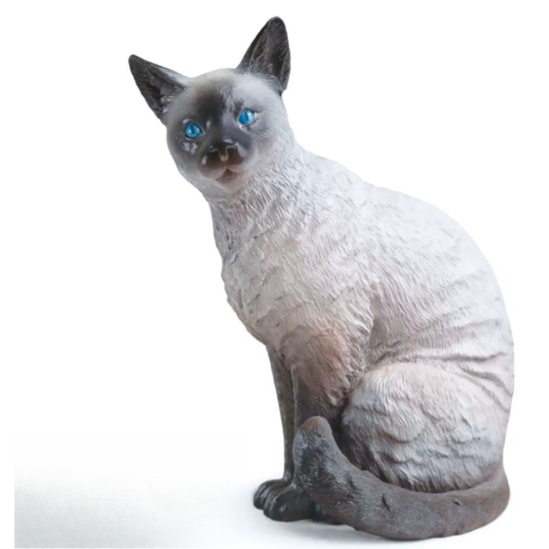 PNSO Scieriya Il Gatto Siamese 3,9" PVC Figura Animale da Collezione