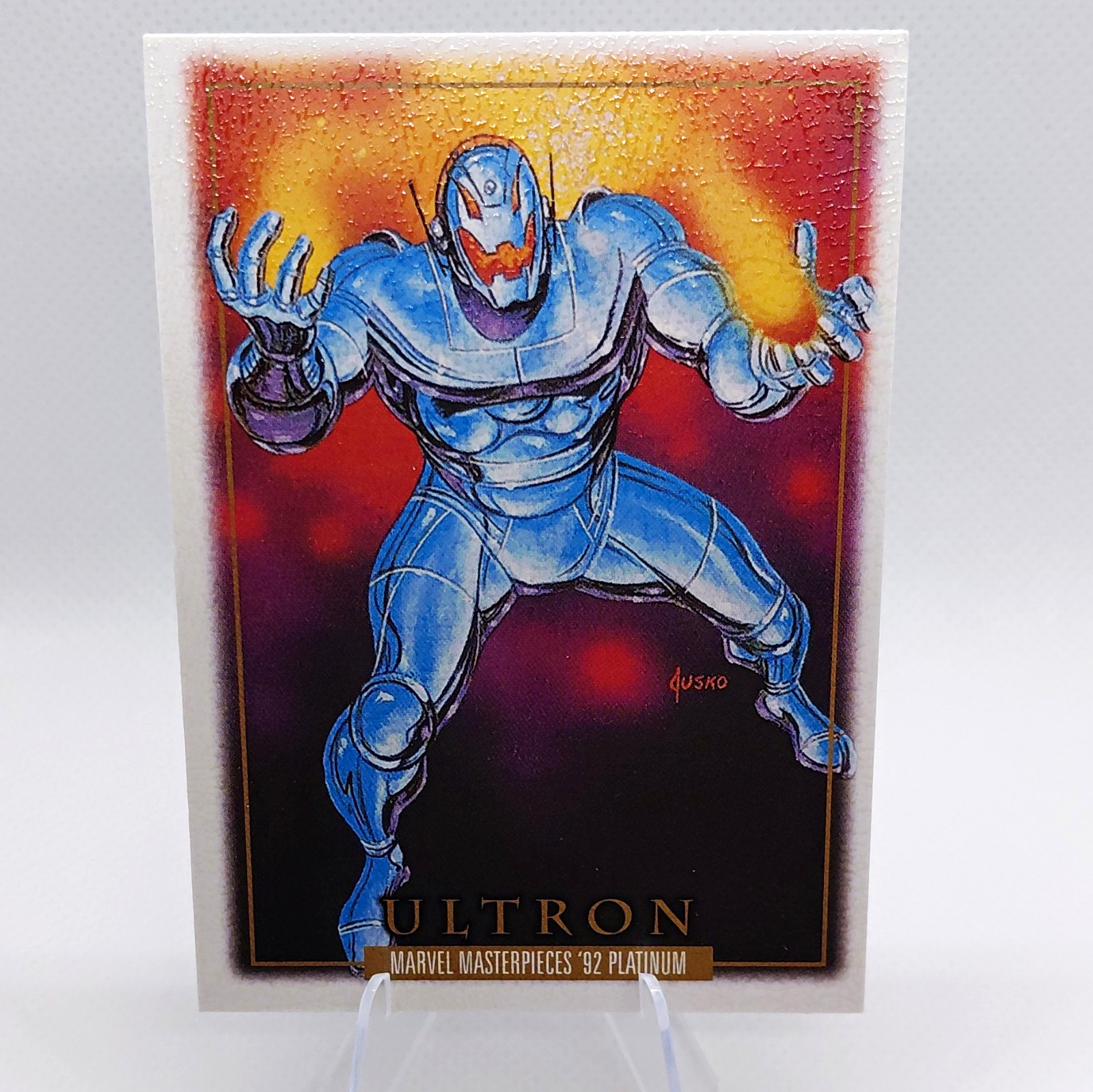 2024 Marvel Masterpieces '92 Platinum - Ultron #98 Parallelo in pelle Joe Jusko