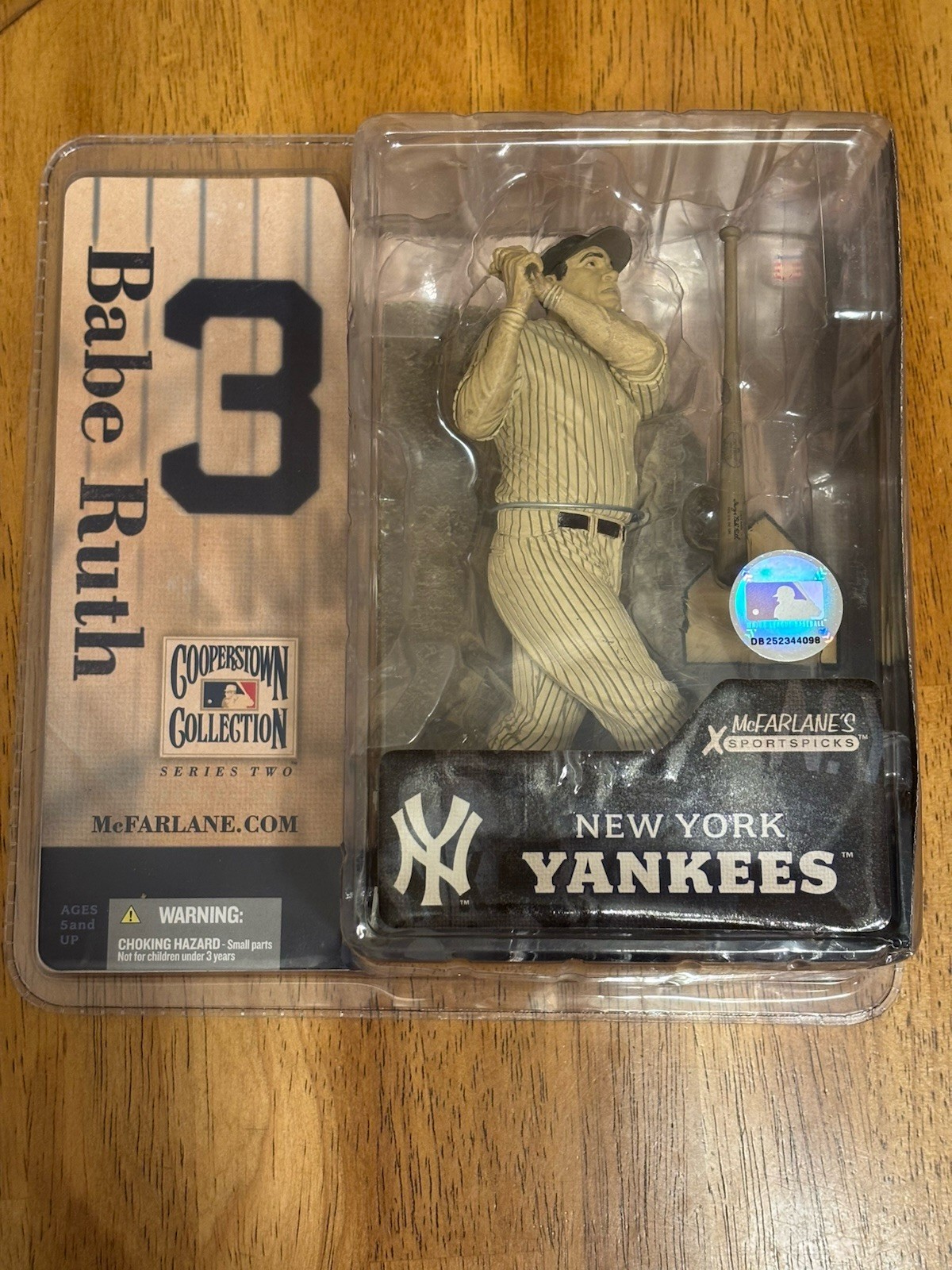 Figurina sigillata McFarlane Babe Ruth variante Seppia Chase New York Yankees rara