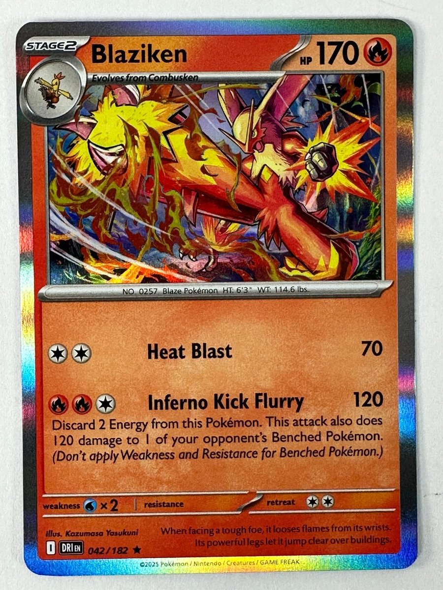 Blaziken 042/182 Raro Destinato Rivali Pokemon Holo Quasi Nuovo