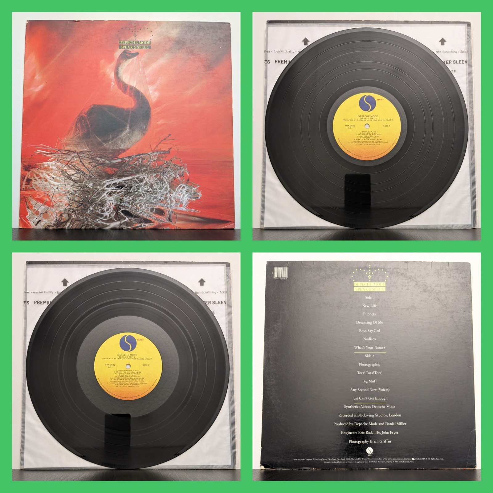 Depeche Mode Speak & Spell 1981 US LP Winchester Sire Warner SRK 3642