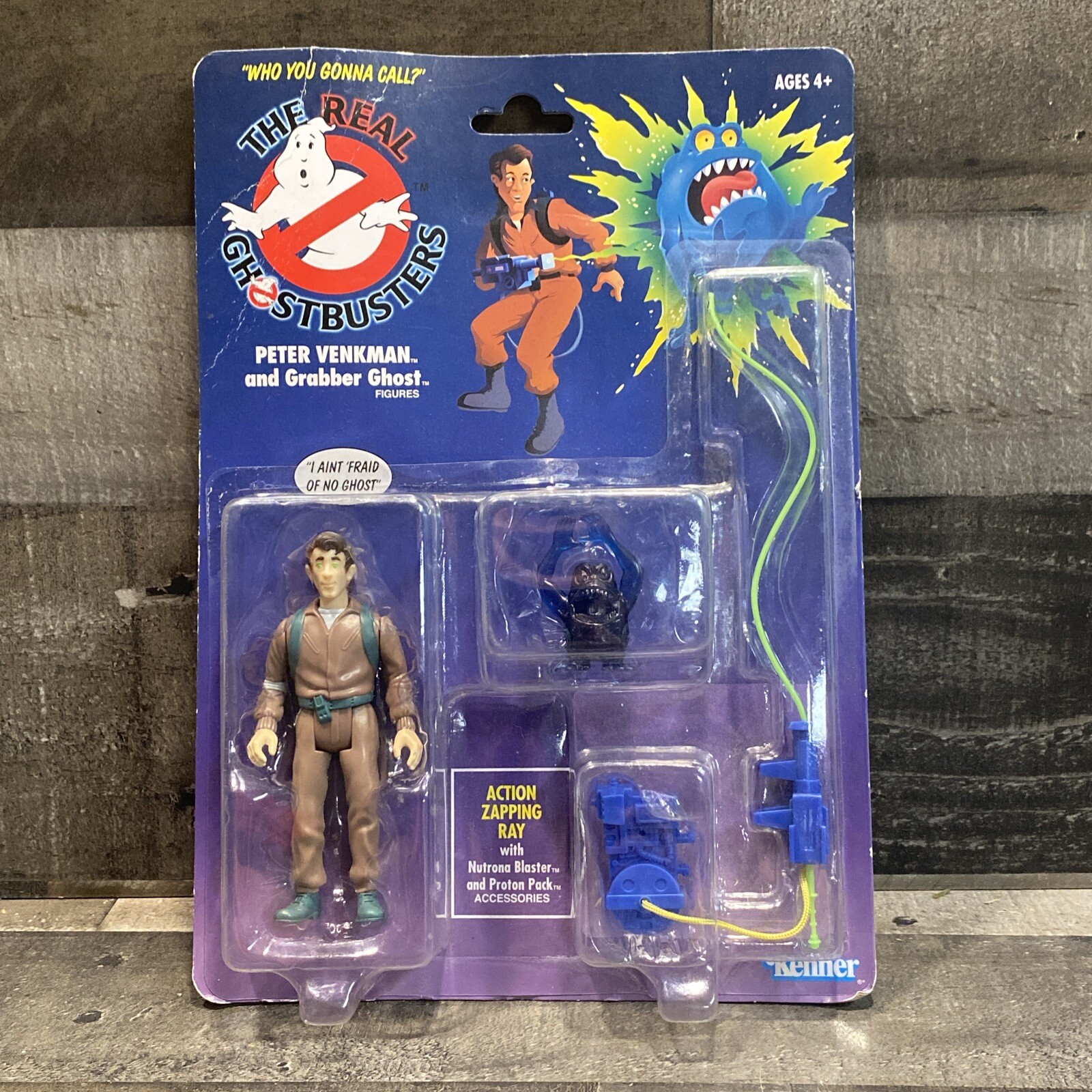Hasbro The Real Ghostbusters PETER VENKMAN Grabber Ghost Figure Retro Toy Kenner