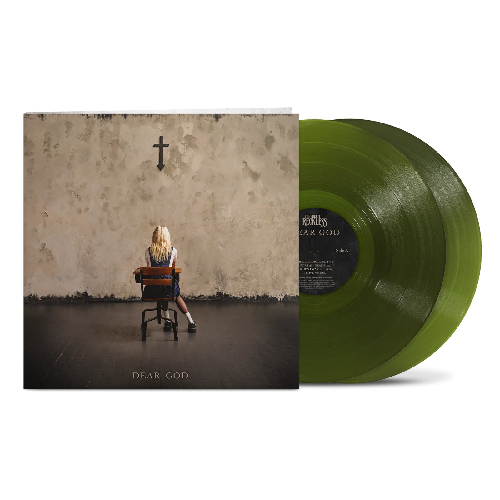 The Pretty Reckless - Dear God - Translucent Forest Green Vinyl - SIGNED + NEU