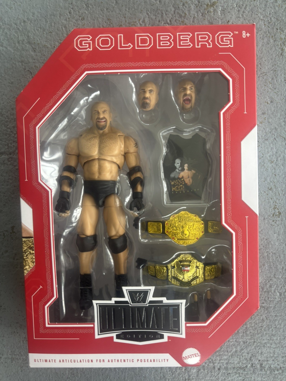WWE Ultimate Edition Goldberg WCW Monday Night War Figure Mattel NEW in Hand