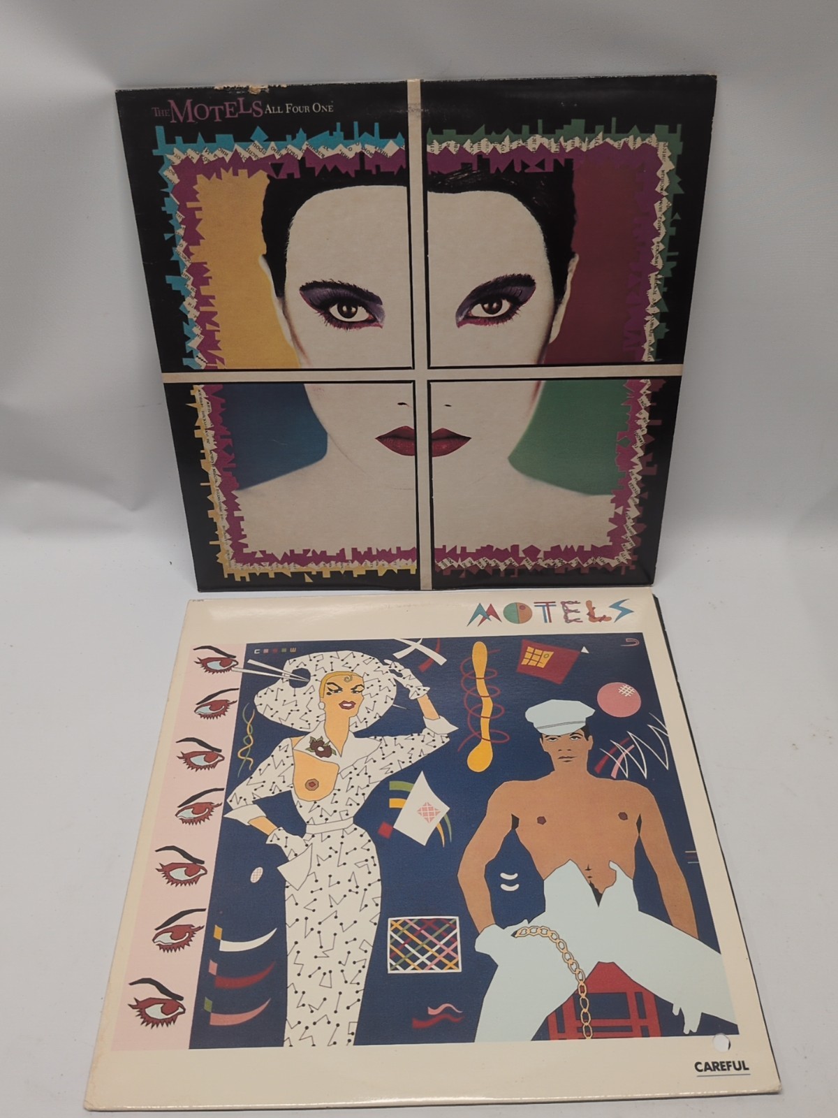 Lot(2) VG+ Motels Vinyl Record Albums All For One & Careful 