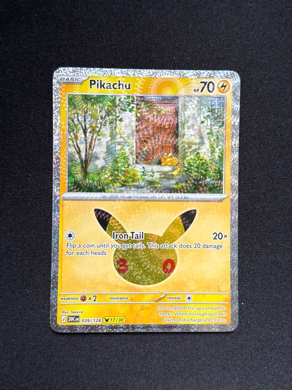 Pikachu 039 17/30 30th Pokémon