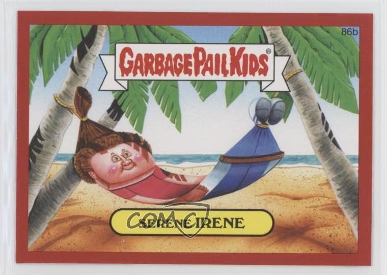 2014 Topps Garbage Pail Kids Serie 2 Rosso Metallizzato Serene Irene #86b 1md